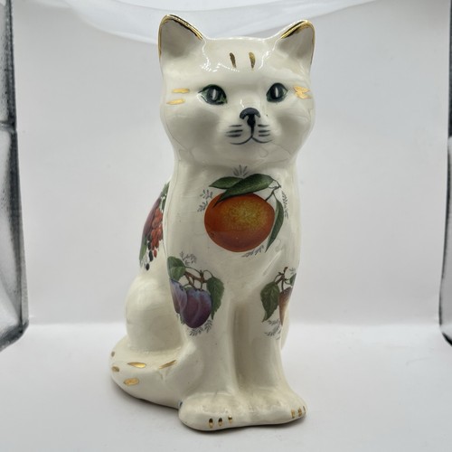 Staffordshire style cat with - cat,