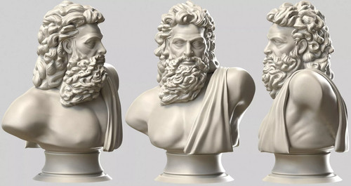 Zeus bust ancient greek - zeus,