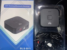 Bluetooth 5.0 Receiver Wireless 3.5mm AUX NFC to 2RCA Jack Audio Stereo Adapter