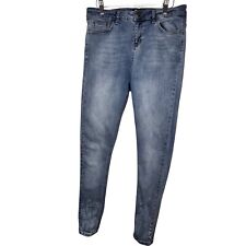 Hera Jeans Mens 32R Non-Ripped With White Lower Leg Paint Skinny London Blue