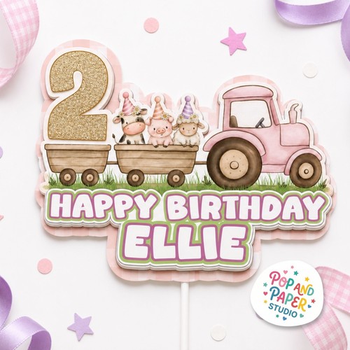 Girls farm animal tractor - girls,