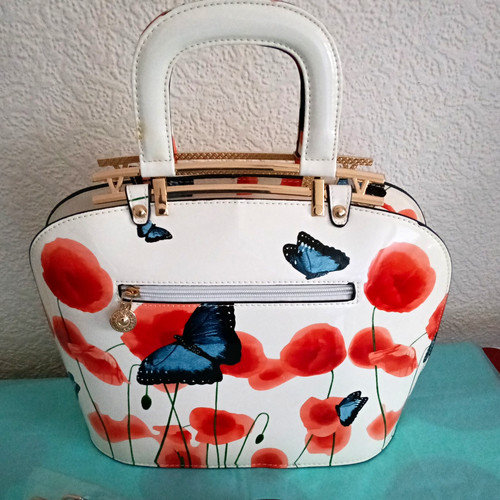 White patent faux leather - patent,