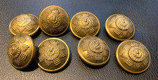 Scots Guards  Buttons x 8  Brass  25 mm