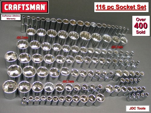 Craftsman 116pc 1 - 1/2, dr