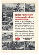 1956 Ford Tractor Ad: Backhoe
