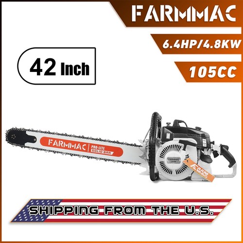 105cc gas chainsaw with - with, 42''