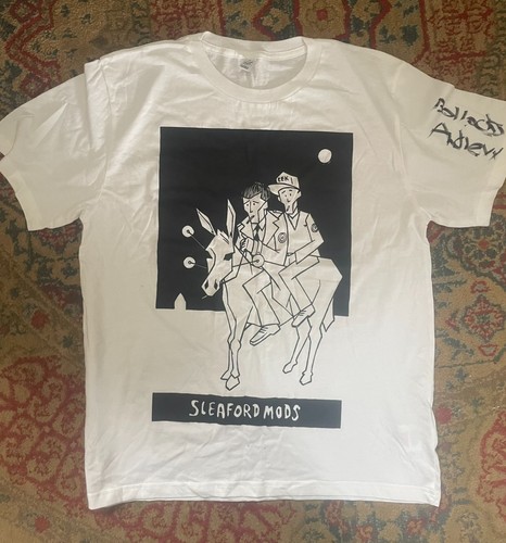Sleaford mods tshirt - sleaford, signed