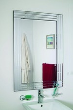 Large Wall Mirror Triple Edged