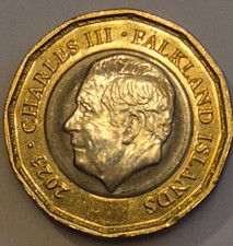 2023 King Charles III Falkland Islands £1 Coin