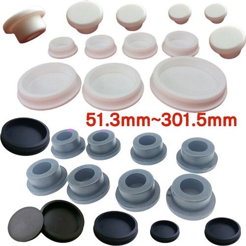 White silicone rubber round - white,