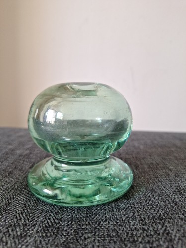 Victorian green dump glass - victorian,