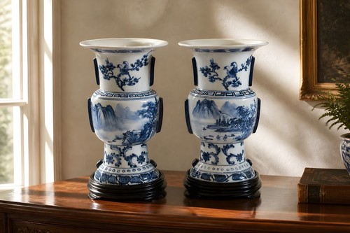 Antique pair jingdezhen - antique, of