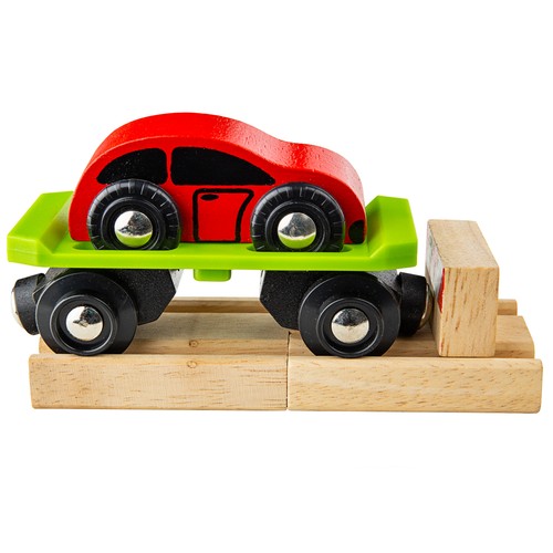 Bigjigs rail wooden - rail, car