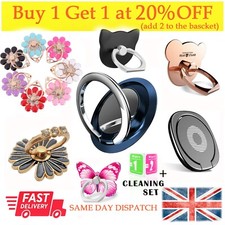Phone Ring Holder Finger Grip Rotates 360° Stand Mount Mobile Phones Tablets UK