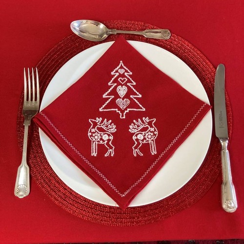 Christmas napkins set - christmas,