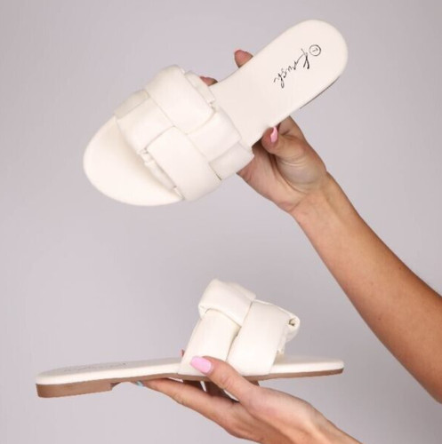 Womens flat sliders slippers - womens,