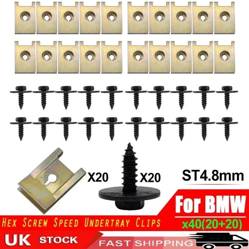 40x undertray clips - 40x, for