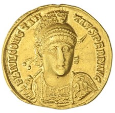 Roman Constantius II (AD 341-367), solidus, Antioch .