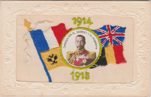 Silk postcard flags of - 1,