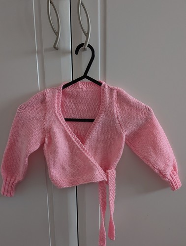 Hand knitted pink ballet - hand,