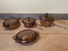 8 Piece Pyrex AMBER Vision