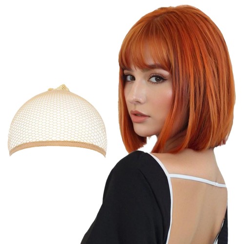 Ginger wig with fringe - ginger,