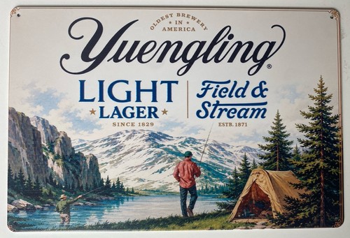Yuengling beer sign field - sign, &