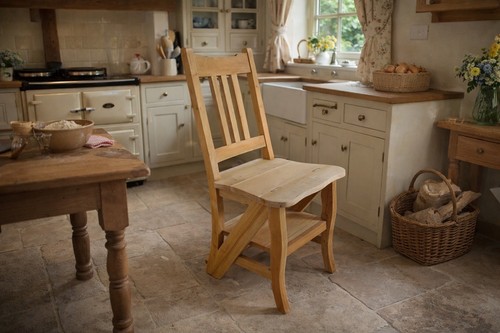 Chair step stool unfinished - chair,