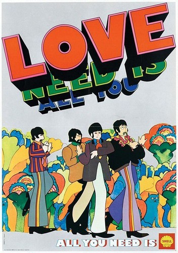 Vintage beatles all you need - beatles,