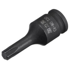 T30 Impact Torx Bit Socket, 1/4" Square Drive 35mm Length CR-MO Metric Sizes