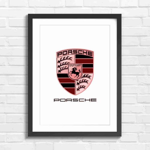 Bold porsche crest logo - logo, design