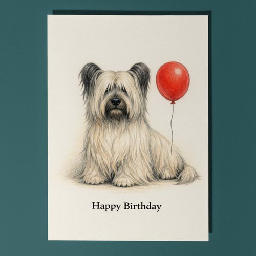 Skye terrier dog happy - skye,