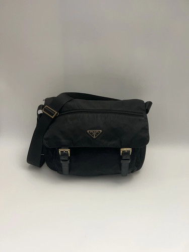 Prada black messenger bag - prada,