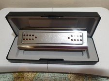 New Swan Dual-sided Tremolo Harmonica Mouth  C&G 24 Holes+Padded Box Y7F0