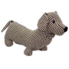 Herringbone fabric sausage dog - sausage,