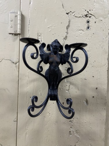 Antique cast iron mermaid - iron,
