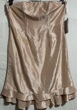 La Belle strapless satin formal occasion special party event mini dress size 18