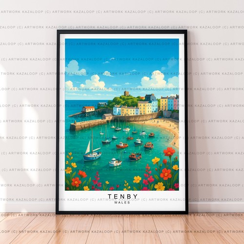 Unframed tenby harbour - tenby,