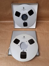 2 x TDK Professional 10.5" x 1/4"   Reel to Reel Tapes Metal Case With Tape 