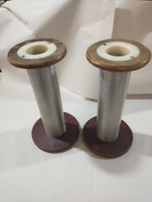 2x Large 16" 40cm Wooden Metal