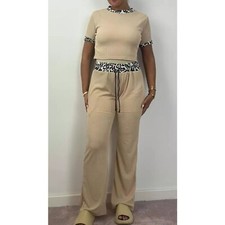 Womens Leopard Contrast