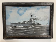 Naval oil painting hms - painting,