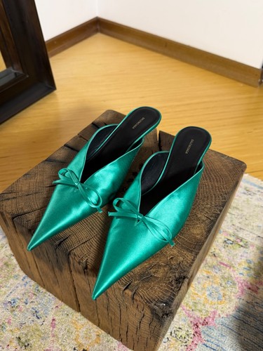 Balenciaga emerald green satin - balenciaga,