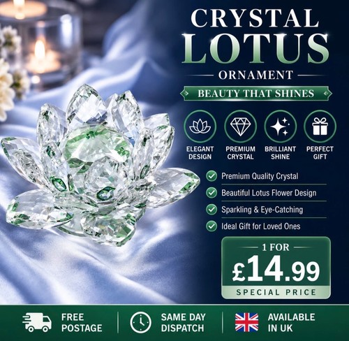 Crystal lotus flower - crystal,