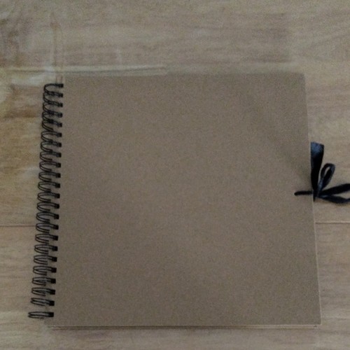 Brown solid kraft scrapbook - kraft,