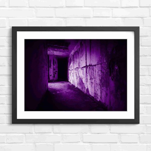 Dark abandoned bunker corridor - abandoned,