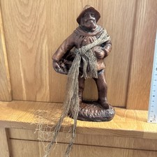 Vintage Fisherman Figurine