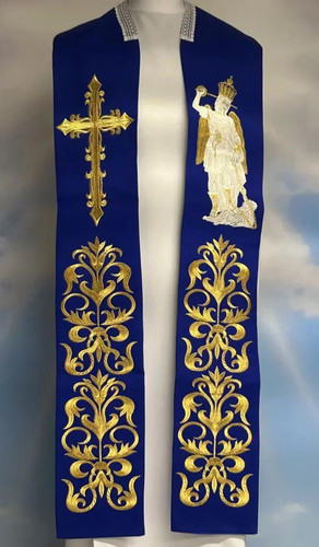Priest stole embroidered - priest,