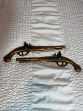 VINTAGE BRASS FLINTLOCK PISTOL