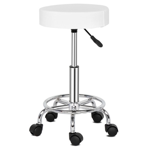 Leather round rolling - rolling, stool